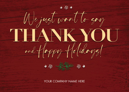 Barnboard Thanks Holiday Cards